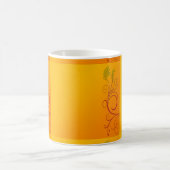 Orange Blume Kaffeetasse (Mittel)