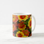 Orange Blume Kaffeetasse (VorderseiteRechts)