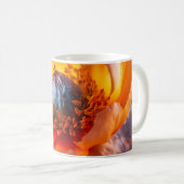 Orange Blume Kaffeetasse (VorderseiteRechts)