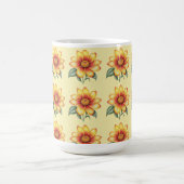 Orange Blume Kaffeetasse (Mittel)