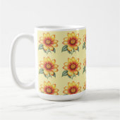 Orange Blume Kaffeetasse (Links)