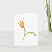 Orange Blume Karte (Vorderseite)