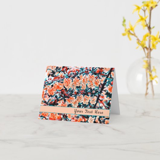 Orange Blume Karte (Gelbe Blume)