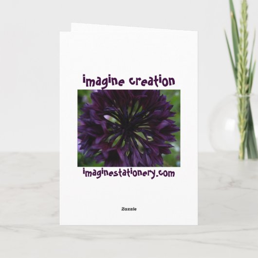 orange Blume Karte (Rückseite)