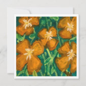 Orange Blume Karte (Vorderseite)