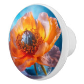 Orange Blume Keramikknauf (Rechts)