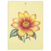 Orange Blume Klemmbrett (Rückseite)