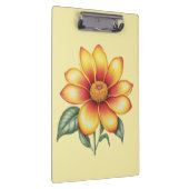 Orange Blume Klemmbrett (Rechts)
