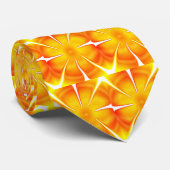 Orange Blume Krawatte (Gerollt)