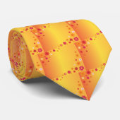 Orange Blume Krawatte (Gerollt)