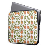 ORANGE-BLUME LAPTOPSCHUTZHÜLLE (Vorderseite Links)
