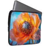 Orange Blume Laptopschutzhülle (Vorne Rechts)