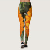 Orange Blume Leggings (Rückseite)