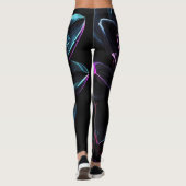 Orange Blume Leggings (Rückseite)