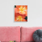 Orange Blume Leinwanddruck (Insitu (Wohnzimmer))