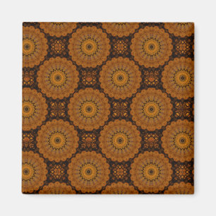 Orange Blume Magnet
