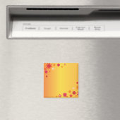 Orange Blume Magnet (In Situ (Geschirrspüler))