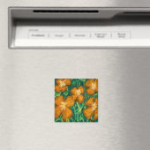 Orange Blume Magnet (In Situ (Geschirrspüler))