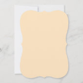 Orange Blume Mason Jar Response Card Einladung (Rückseite)