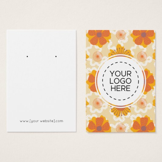 Orange-Blume mit Grafikkarte (Vorne & Hinten)