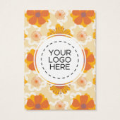 Orange-Blume mit Grafikkarte (Rückseite)