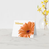 Orange Blume Mitarbeiter Willkommen auf der Teamka Karte (Gelbe Blume)