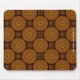 Orange Blume Mousepad