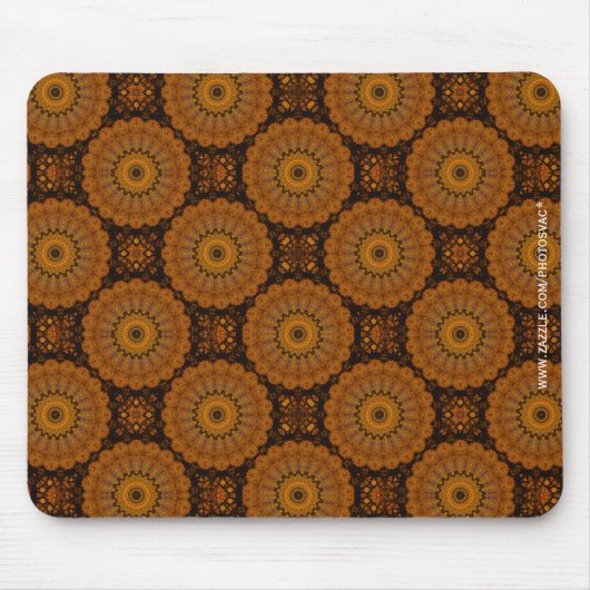 Orange Blume Mousepad (Vorne)