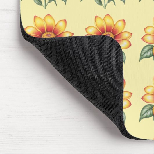 Orange Blume Mousepad (Ecke)