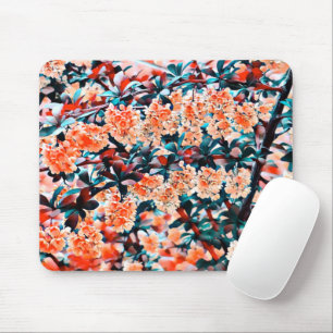 Orange Blume Mousepad