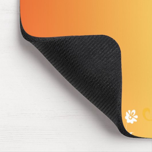 Orange Blume Mousepad (Ecke)