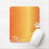 Orange Blume Mousepad (Mit Mouse)