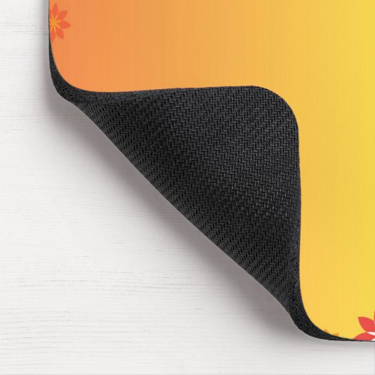 Orange Blume Mousepad (Ecke)