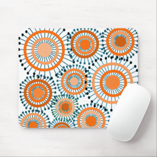 Orange Blume Mousepad