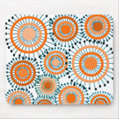 Orange Blume Mousepad (Vorne)