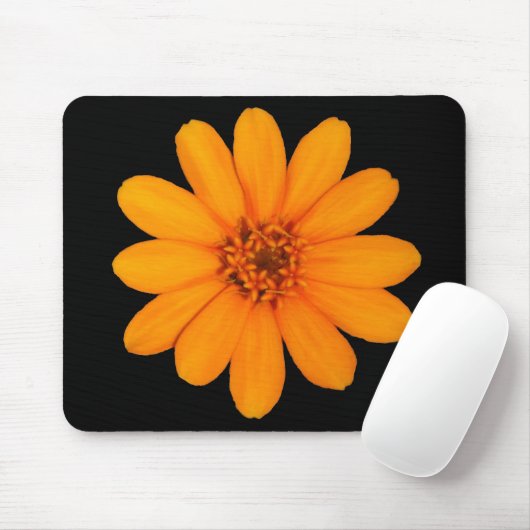 Orange Blume Mousepad (Mit Mouse)