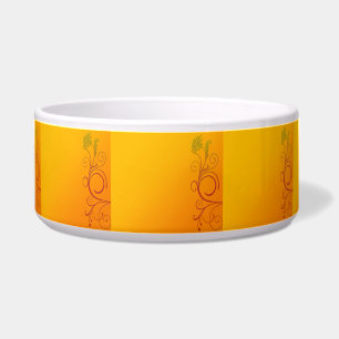 Orange Blume Napf
