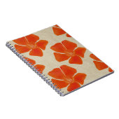 Orange-Blume-Notebook Notizblock (Rechte Seite)
