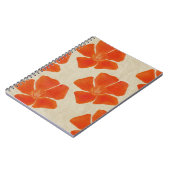 Orange-Blume-Notebook Notizblock (Linke Seite)
