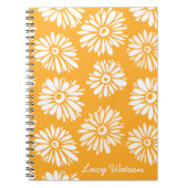 Orange-Blume-Notebook Notizblock (Vorderseite)