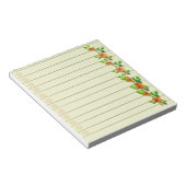 Orange-Blume Notepad Notizblock (angewinkelt)