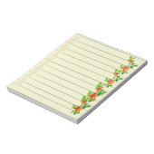 Orange-Blume Notepad Notizblock (Rotiert)