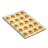 Orange Blume Notizblock (Rechte Seite)