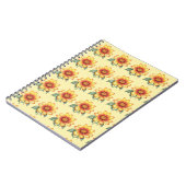 Orange Blume Notizblock (Linke Seite)
