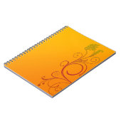 Orange Blume Notizblock (Linke Seite)