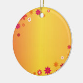 Orange Blume Ornament (Links)