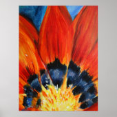 Orange Blume Painting Poster (Vorne)