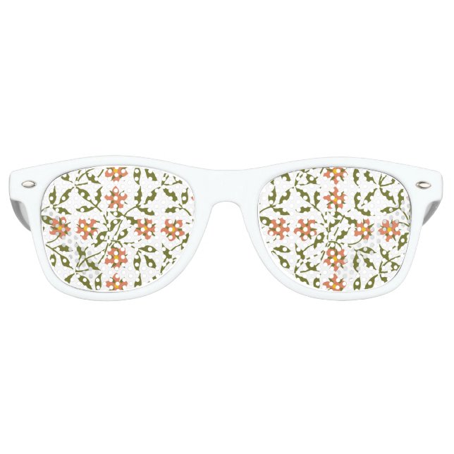 ORANGE-BLUME PARTYBRILLE (Vorderseite)