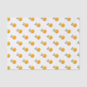 Orange Blume Pattern Seidenpapier (Vorderseite)