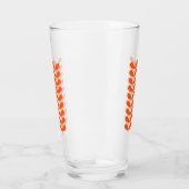 Orange Blume Petals Retro Mitte Jahrhundert Modern Glas (Rechts)